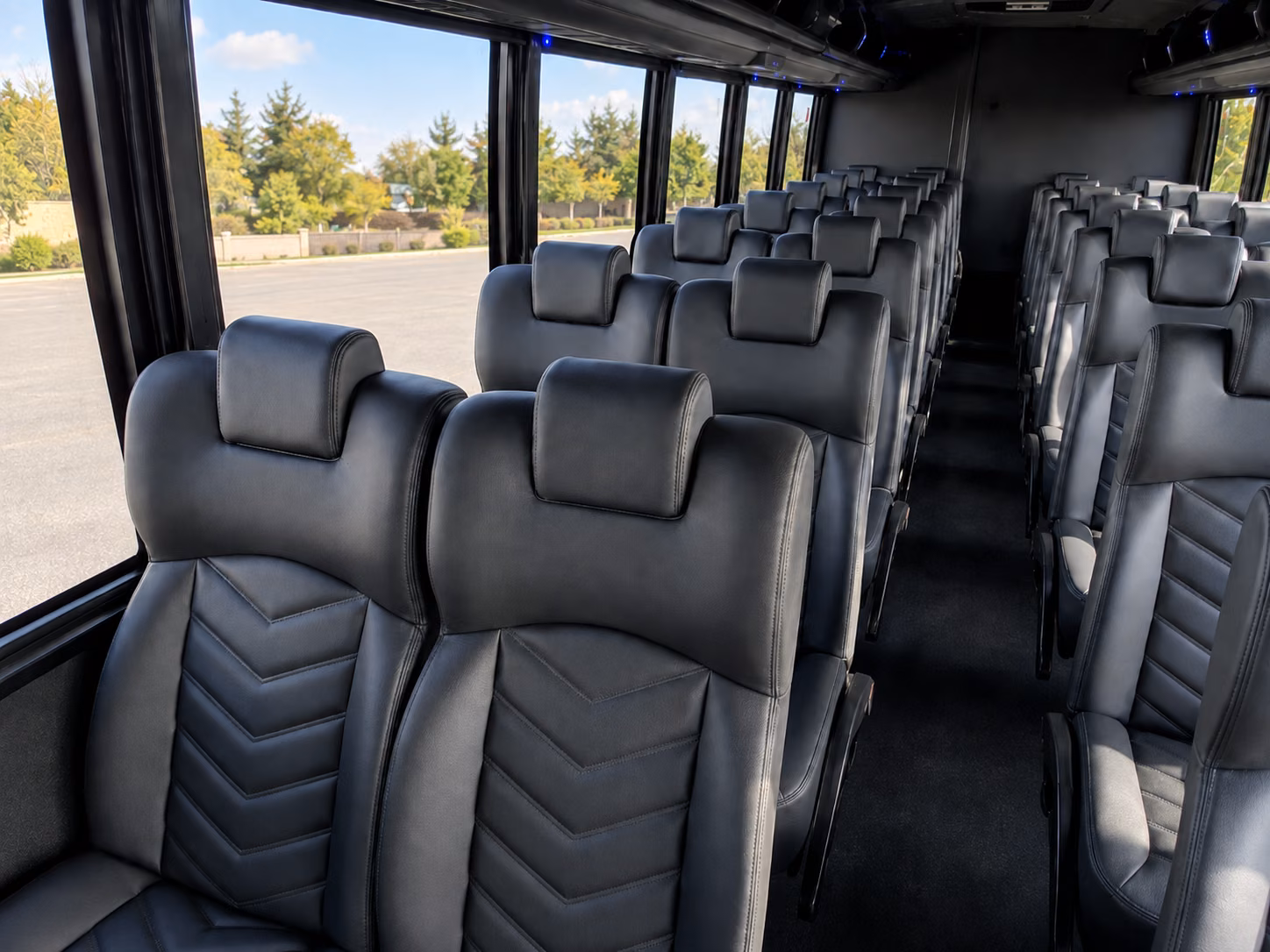 laguna niguel 15 passenger minibus inside