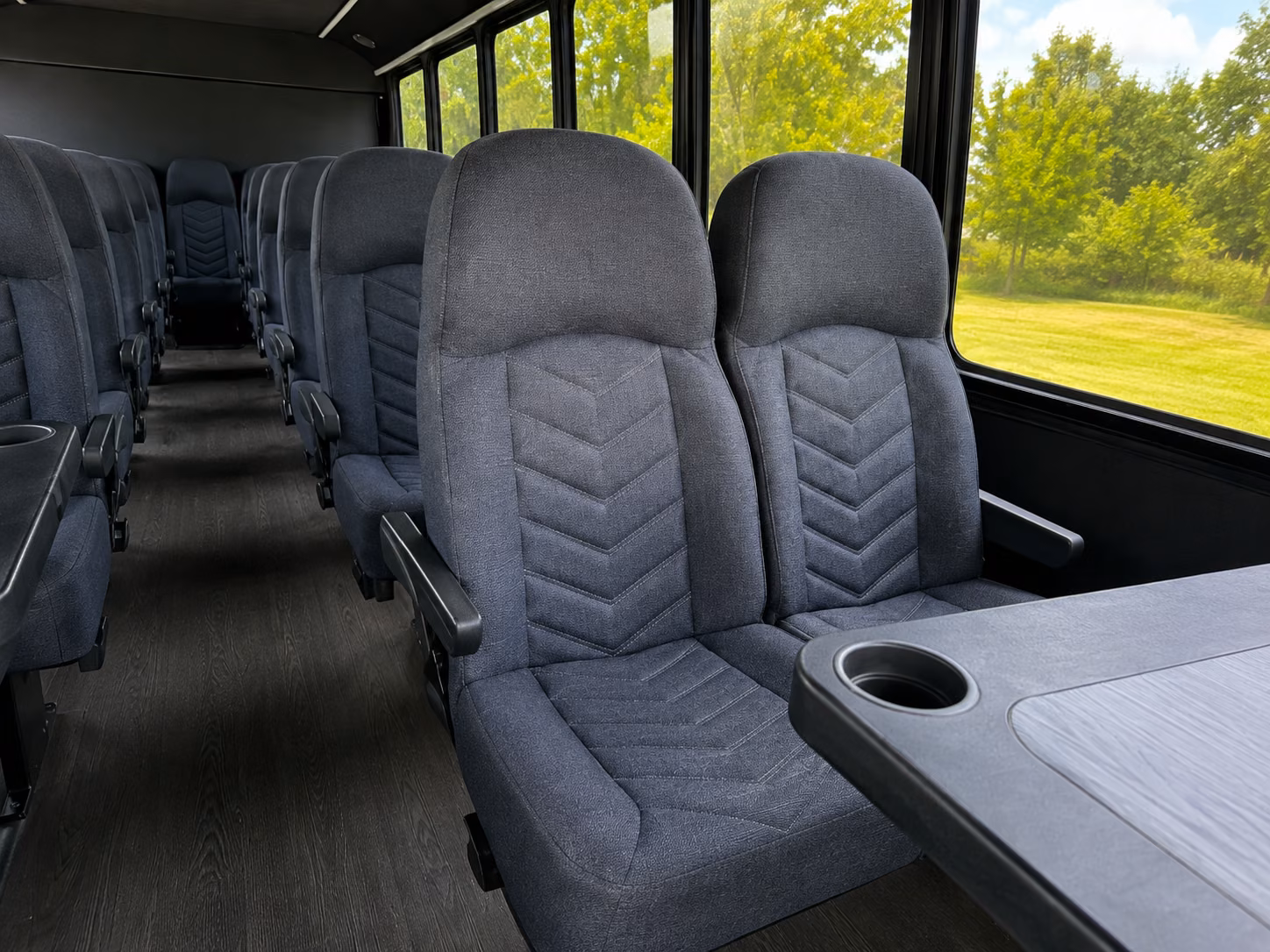 laguna niguel 20 passenger minibus interior