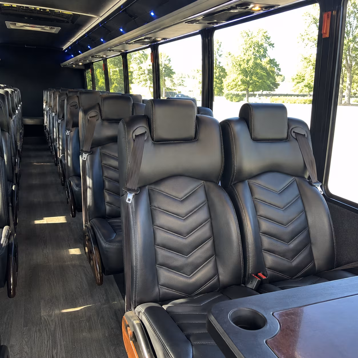 laguna niguel 25 passenger minibus inside