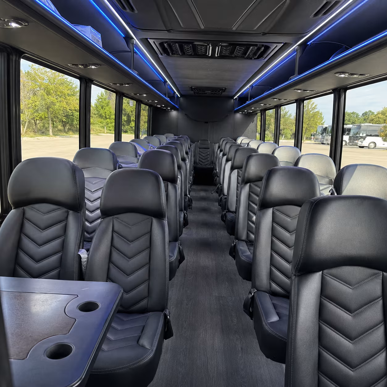 laguna niguel 25 passenger minibus interior