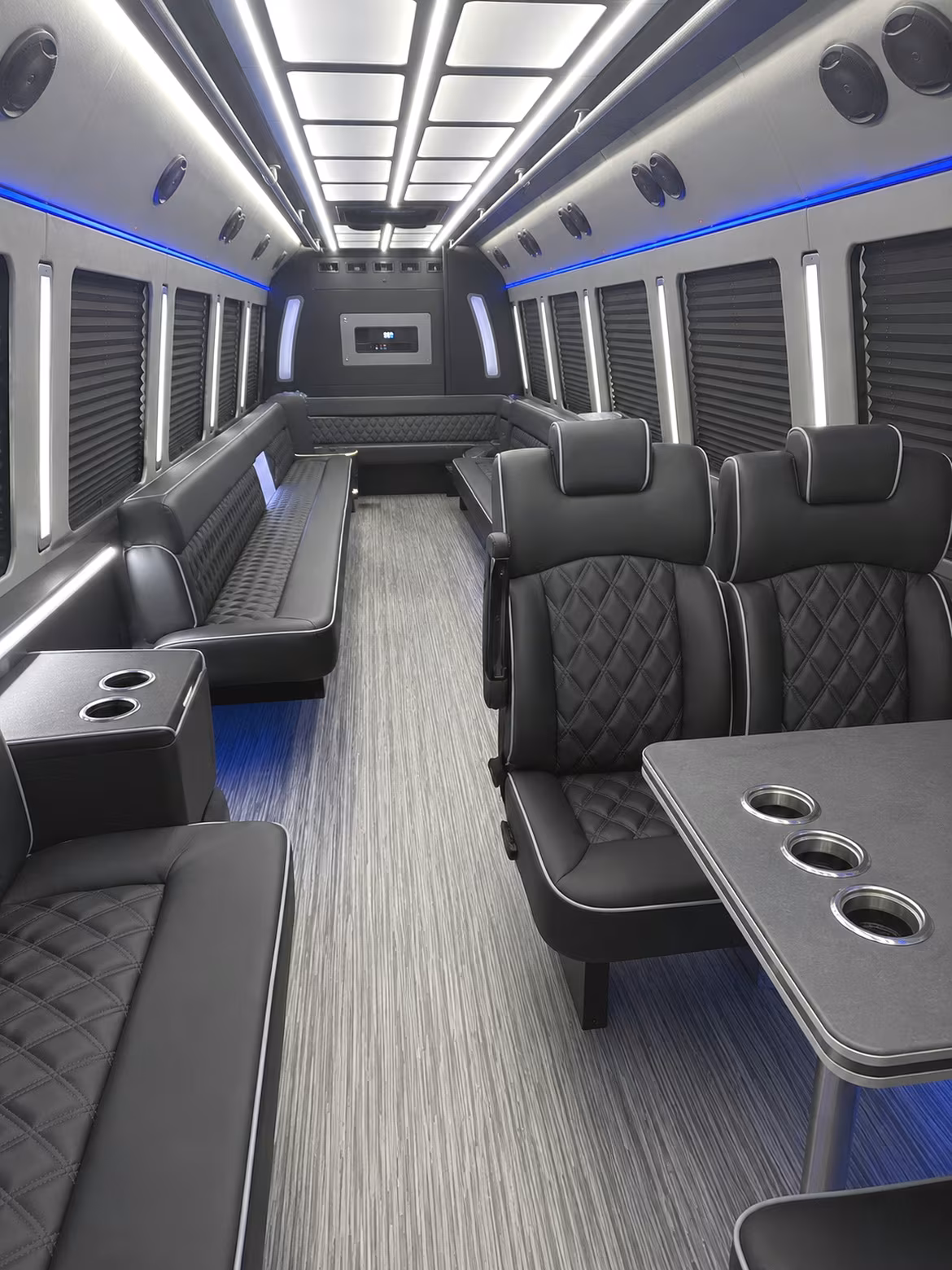 laguna niguel 25 passenger party bus inside