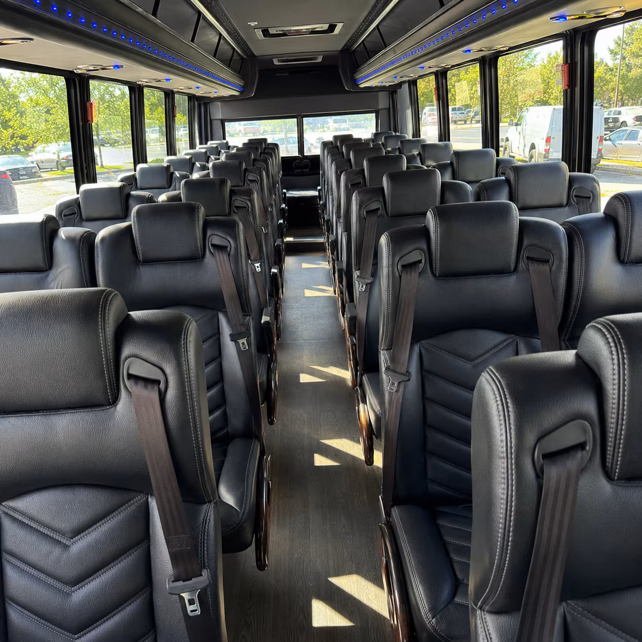 laguna niguel 28 passenger minibus inside