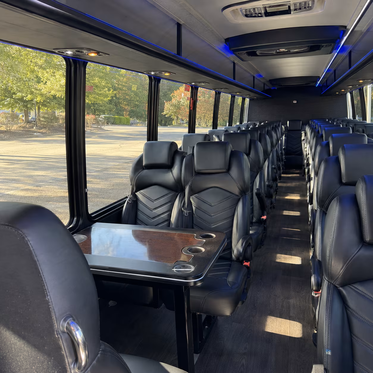 laguna niguel 30 passenger minibus inside