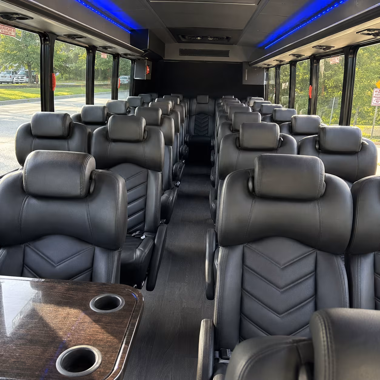 laguna niguel 35 passenger minibus inside