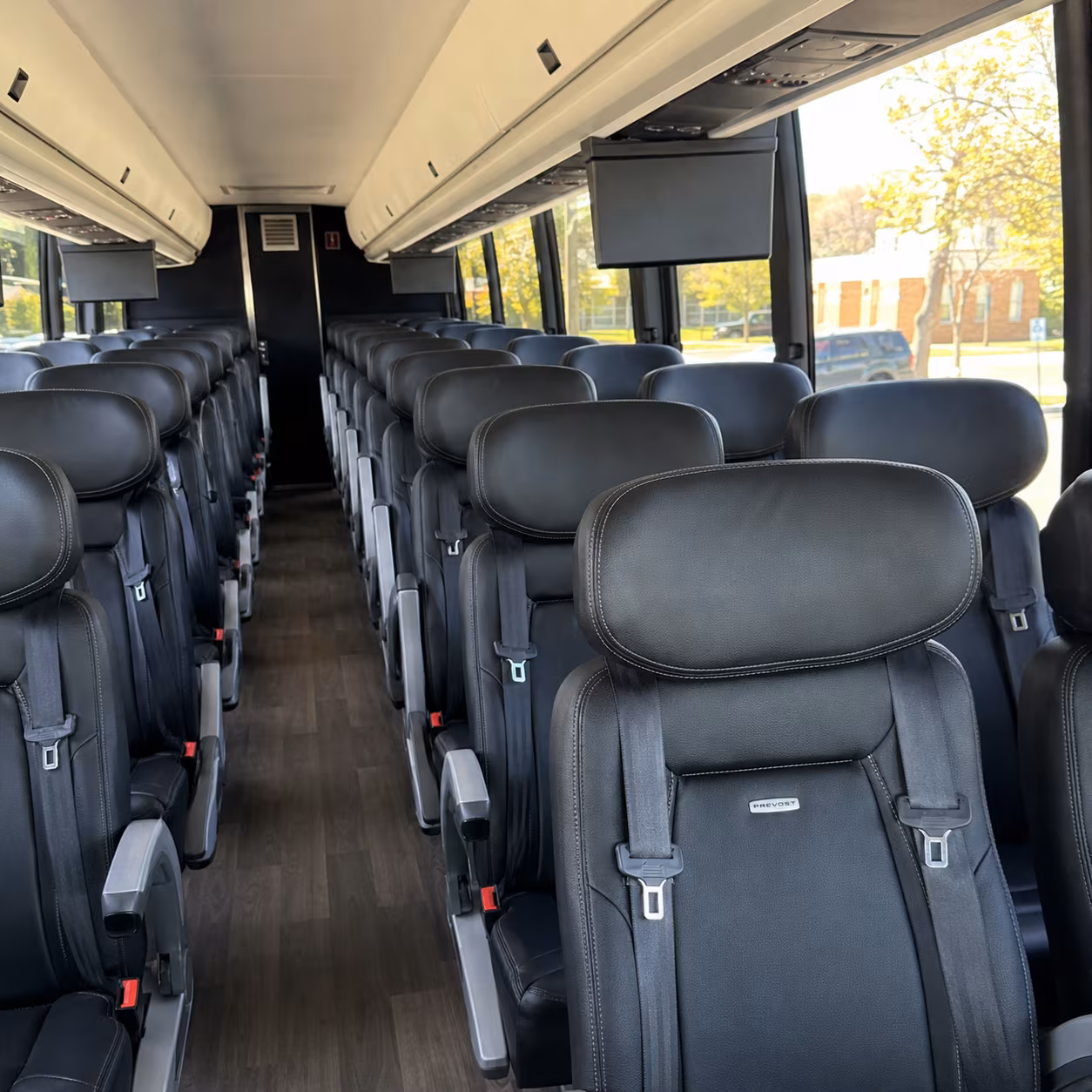 laguna niguel 56 passenger charter bus inside