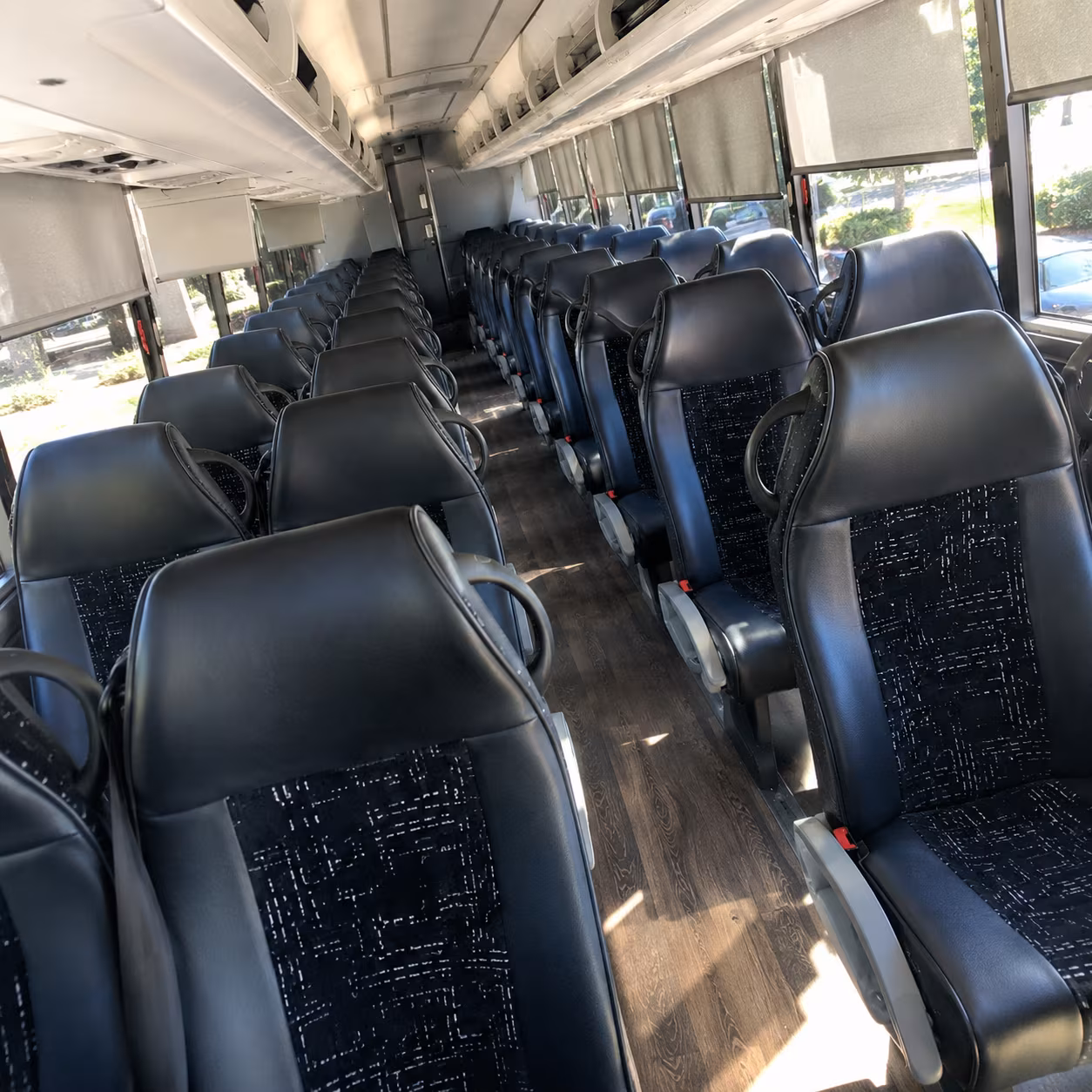 laguna niguel 56 passenger charter bus interior