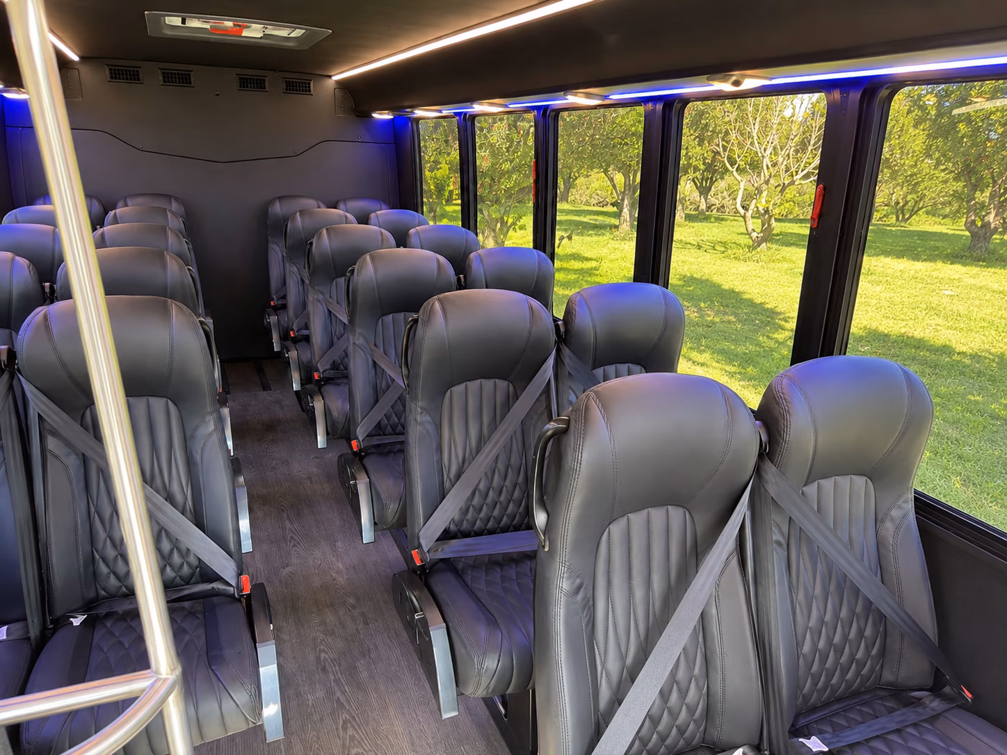 laguna niguel charter bus inside 2