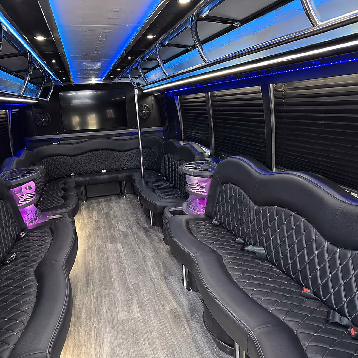 laguna niguel party bus inside